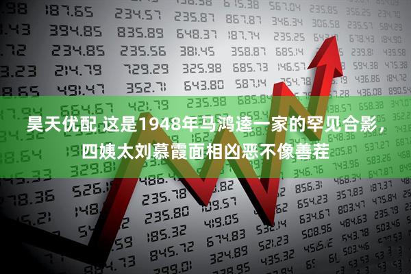 昊天优配 这是1948年马鸿逵一家的罕见合影，四姨太刘慕霞面相凶恶不像善茬